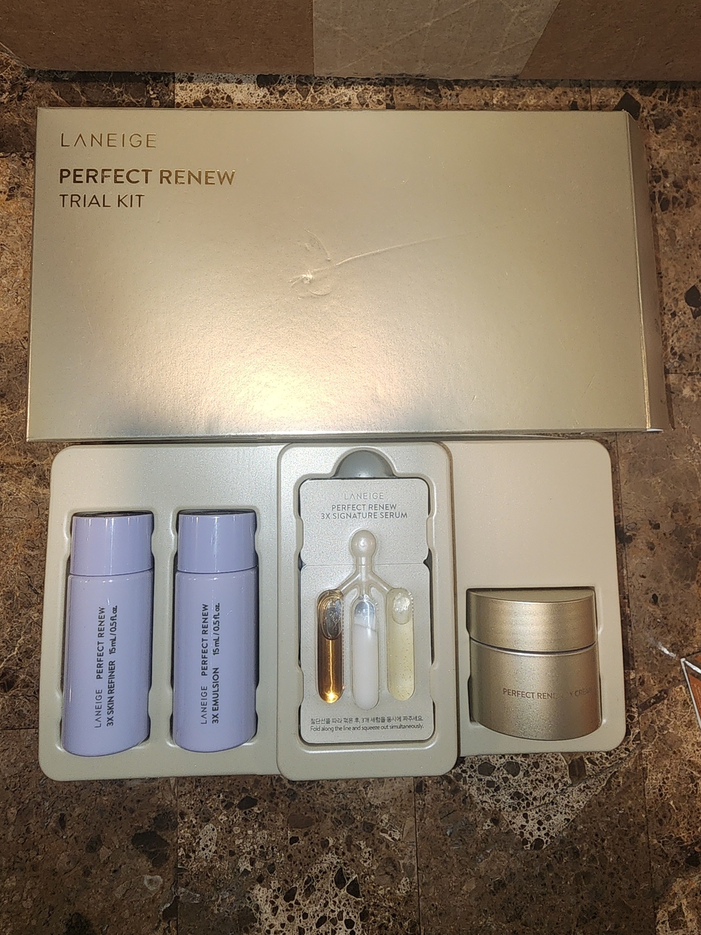 LANEIGE Perfect Renew Set - Lavender & Gold Accents